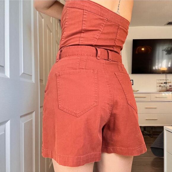 Circus NY Strapless Belted Romper – Rust Orange – Size 27 (Small) - Picture 6 of 8